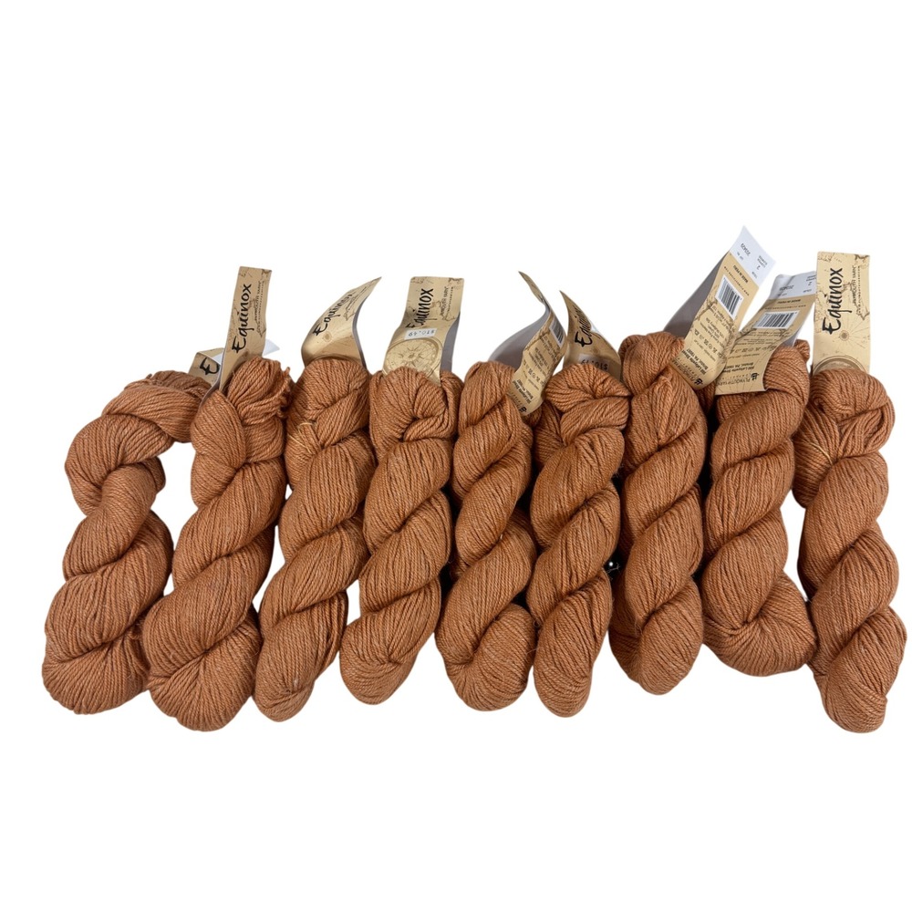 Plymouth Yarn Equinox Copper Sunrise Merino Linen Silk Blend 1,233yds 9 Hanks